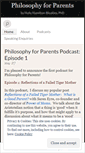 Mobile Screenshot of philosophyforparents.com